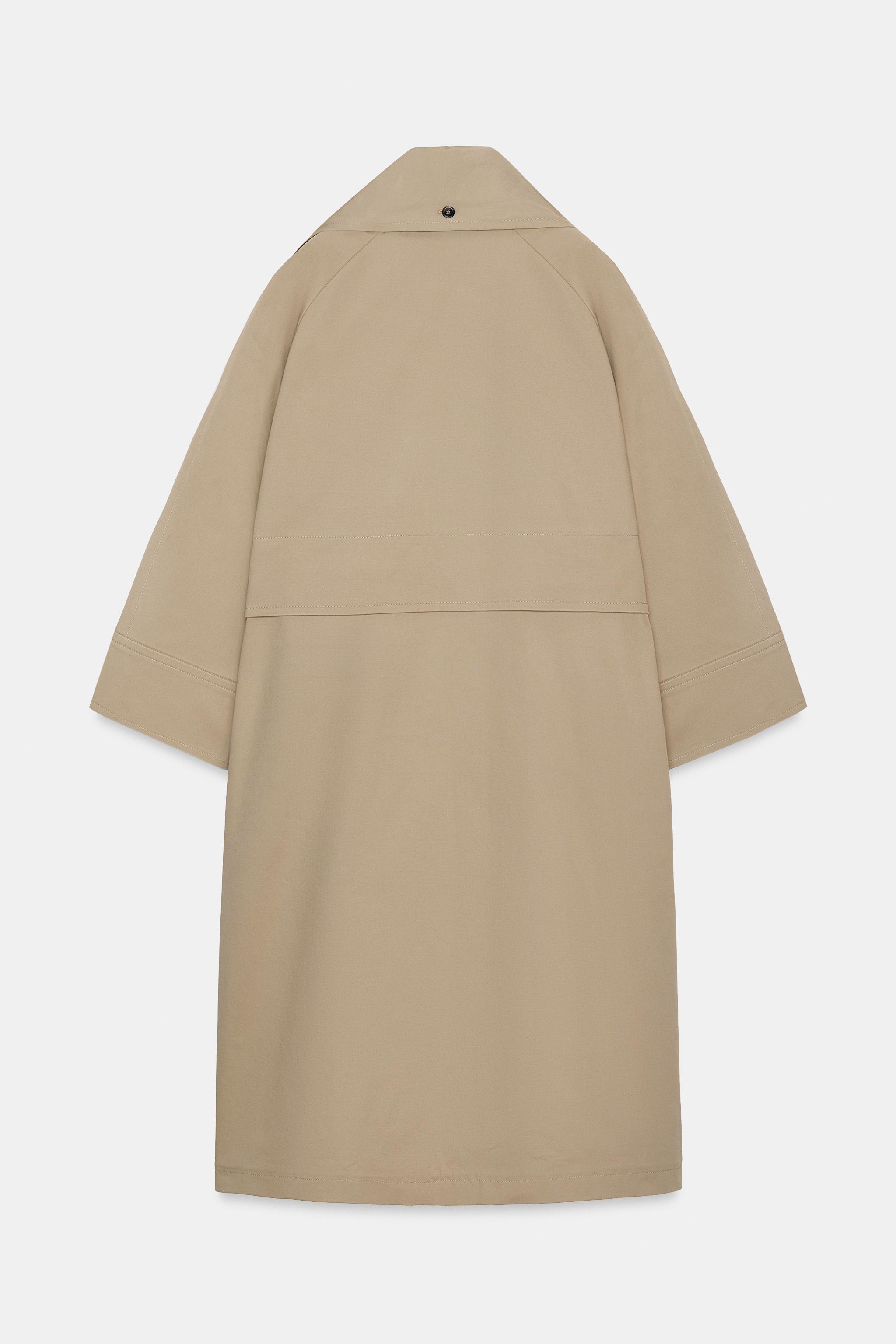 OVERSIZED TRENCH COAT WITH SCARF ZW COLLECTION LIMITED EDITION